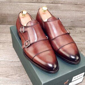 * NIB * $450 Pastori DI BIANCO Remus US 9 M Italian Monkstrap o * add $15 Trees